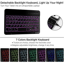 Laden Sie das Bild in den Galerie-Viewer, Tastatur Schutzhülle für iPad Mini 7,9 Zoll, Bluetooth Tastatur-Hülle Kompatibel mit iPad Mini 5/4/3/2/1, Ultradünn Magnetisch Abnehmbare PU-Lederhülle und Multi-Winkel-Ständer mit Pencil Halter