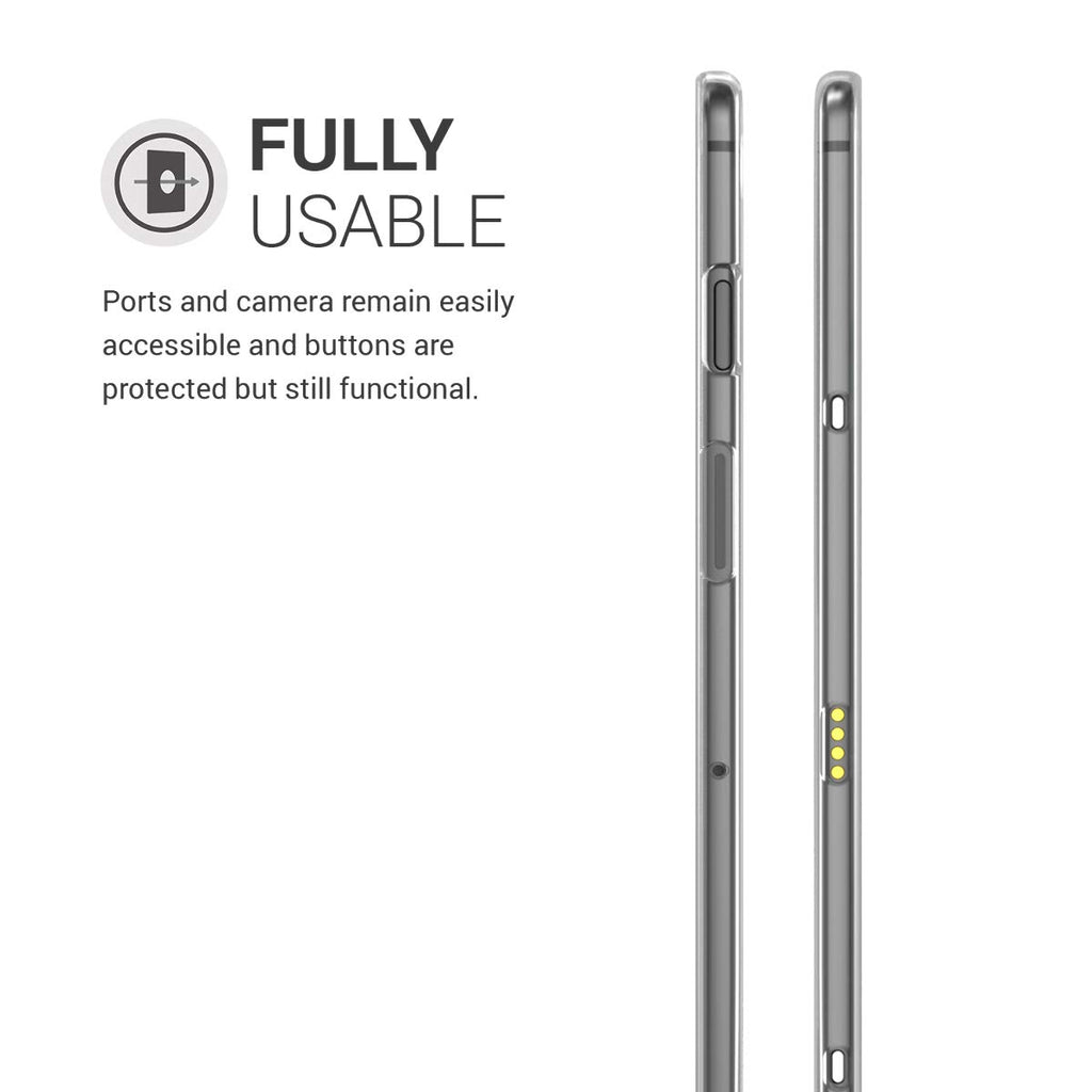 kwmobile Hülle kompatibel mit Samsung Galaxy Tab S5e - Silikon Tablet Cover Case Schutzhülle Matt Transparent