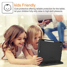 Laden Sie das Bild in den Galerie-Viewer, Fintie Case for iPad Air 4th Generation 10.9" 2020, iPad Pro 11-inch (3rd generation) 2021 / iPad Pro 11 2020 & 2018 - Kiddie Lightweight Shockproof Kids Friendly Stand Cover, Pencil Holder, Black