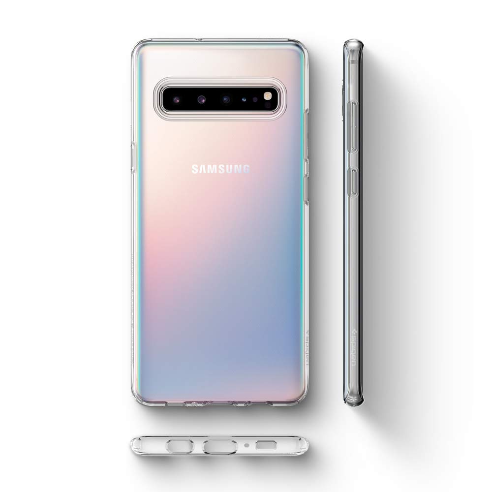 Spigen Liquid Crystal Hülle Kompatibel mit Samsung Galaxy S10 5G -Crystal Clear