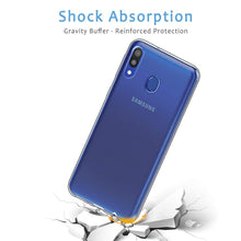 Laden Sie das Bild in den Galerie-Viewer, Amonke Transparent Kompatibel mit Samsung Galaxy M20 Hülle Silikon Durchsichtig Handyhülle TPU Dünn Stoßfest Fallschutz Bumper Slim Case Cover Schutzhülle für Samsung M20 6,3''