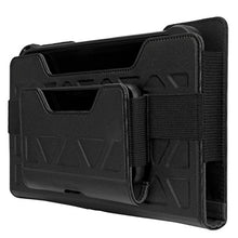 Laden Sie das Bild in den Galerie-Viewer, Targus Field-Ready Universal-Holster mit schmaler und sicherer Passform, elastische Seiten, um 360 Grad drehbarer Gürtelclip für Tablets und Mobiltelefone, Querformat (THZ712GLZ)