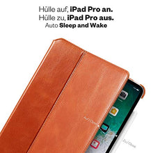 Laden Sie das Bild in den Galerie-Viewer, KAVAJ Lederhülle Berlin geeignet für Apple iPad Air 4 10.9" 2020 Hülle Echtleder Case Cognac-Braun aus echtem Leder mit Stand und Auto Schlaf/Aufwachen Funktion. Dünnes Smart-Cover Schutzhülle