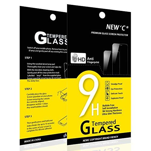 NEW'C, Schutzfolie Panzerglas für Samsung Galaxy A21s, Frei von Kratzern, 9H Härte, HD Displayschutzfolie, 0.33mm Ultra-klar, Ultrabeständig