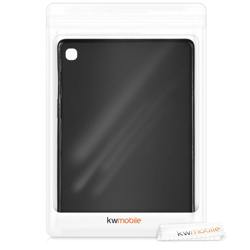 kwmobile Hülle kompatibel mit Samsung Galaxy Tab S5e - Silikon Tablet Cover Case Schutzhülle Schwarz matt