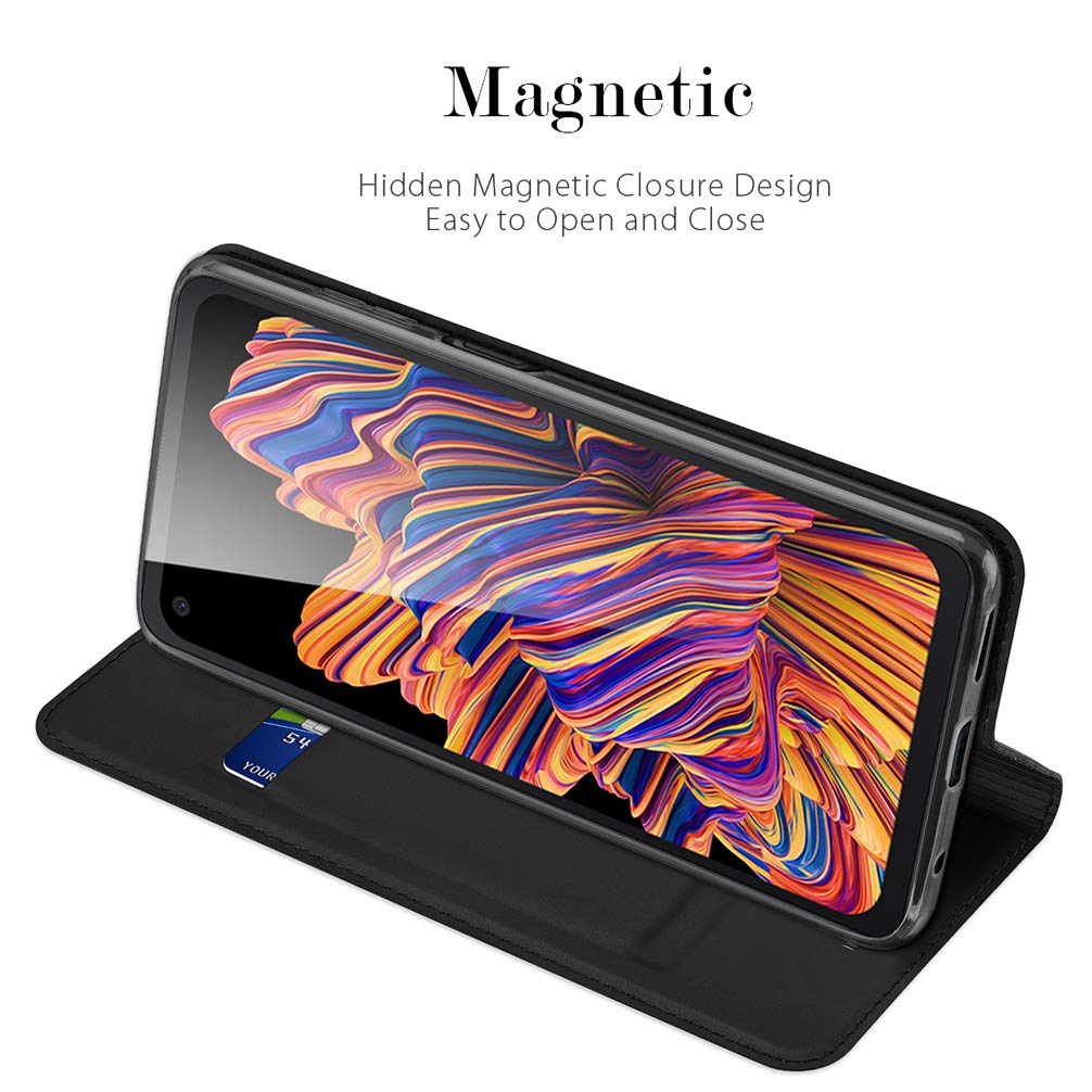 BRAND SET Hülle für Nokia 6.3/G10/G20 Brieftasche Ledertasche Flip Case PU Leder+TPU Material Schutzhülle mit Klapphalter Funktion Kartenschlitz unsichtbarer Magnetverschluss(Schwarz)