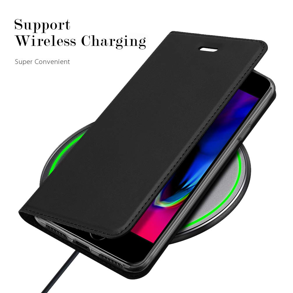 BRAND SET Hülle für Nokia 6.3/G10/G20 Brieftasche Ledertasche Flip Case PU Leder+TPU Material Schutzhülle mit Klapphalter Funktion Kartenschlitz unsichtbarer Magnetverschluss(Schwarz)