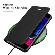 Laden Sie das Bild in den Galerie-Viewer, BRAND SET Hülle für Nokia 6.3/G10/G20 Brieftasche Ledertasche Flip Case PU Leder+TPU Material Schutzhülle mit Klapphalter Funktion Kartenschlitz unsichtbarer Magnetverschluss(Schwarz)
