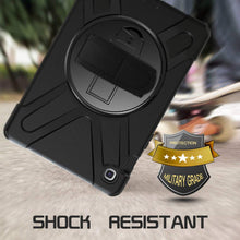 Laden Sie das Bild in den Galerie-Viewer, Gerutek Hülle für Tab S5e 10.5 Zoll Cover SM-T725/T720 Samsung Galaxy Case, Stoßfeste Robust Panzerhülle mit 360 Drehbar Stände, Handschlaufe, Schultergurt Schutzhülle, Schwarz Cover von Gerutek