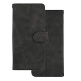 GOKEN Leder Folio Hülle für Oppo Find X3 Neo, Lederhülle Brieftasche Mit Kartensteckplätzen, Premium Flip PU/TPU Handyhülle Schutzhülle Case Cover mit Ständer Funktion (Schwarz)
