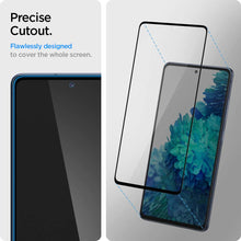 Laden Sie das Bild in den Galerie-Viewer, Spigen, Panzerglas Schutzfolie kompatibel mit Samsung Galaxy S20 FE, Schwarz Volle Abdeckung, Hüllenfreundlich, Kristallklar, 9H gehärtetes Glas, Antikratz, Glas 0.33mm, Galaxy S20 FE Panzerglas