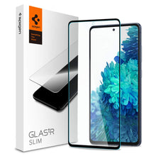 Laden Sie das Bild in den Galerie-Viewer, Spigen, Panzerglas Schutzfolie kompatibel mit Samsung Galaxy S20 FE, Schwarz Volle Abdeckung, Hüllenfreundlich, Kristallklar, 9H gehärtetes Glas, Antikratz, Glas 0.33mm, Galaxy S20 FE Panzerglas