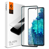 Spigen, Panzerglas Schutzfolie kompatibel mit Samsung Galaxy S20 FE, Schwarz Volle Abdeckung, Hüllenfreundlich, Kristallklar, 9H gehärtetes Glas, Antikratz, Glas 0.33mm, Galaxy S20 FE Panzerglas