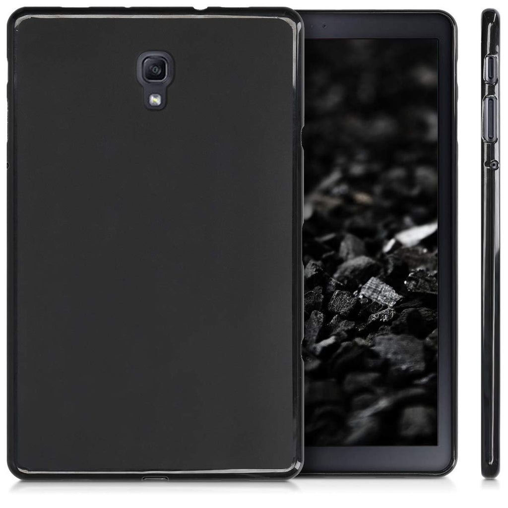 kwmobile Hülle kompatibel mit Samsung Galaxy Tab A 10.5 - Silikon Tablet Cover Case Schutzhülle Schwarz matt