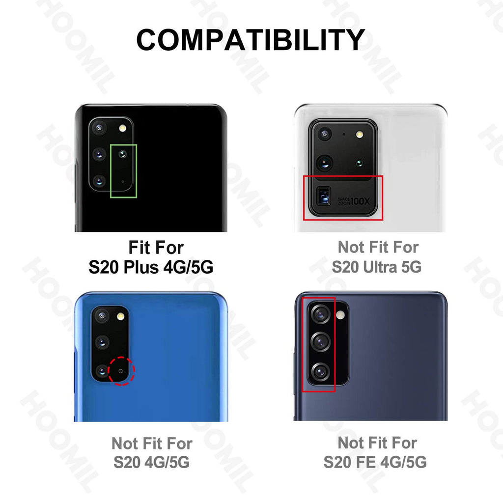 HOOMIL Handyhülle für Samsung Galaxy S20 Plus Hülle Leder Tasche Flip Case Schutzhülle Kompatibel mit Samsung S20 Plus Hülle Schwarz