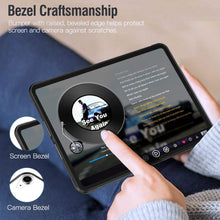 Laden Sie das Bild in den Galerie-Viewer, Dadanism Transparent Hülle Kompatibel mit iPad 10,9" 2020 iPad Air 4. Generation, Schlank Stoßfest Schutzhülle mit Weich Rundum schützend TPU Kante für iPad Air 4 Generation, Schwarz