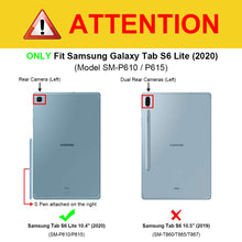 Laden Sie das Bild in den Galerie-Viewer, Fintie Tastatur Hülle für Samsung Galaxy Tab S6 Lite 10,4 SM-P610/ P615 2020 mit Stifthalter - Ultradünn Keyboard Case mit magnetisch Abnehmbarer drahtloser Deutscher Tastatur, Schwarz