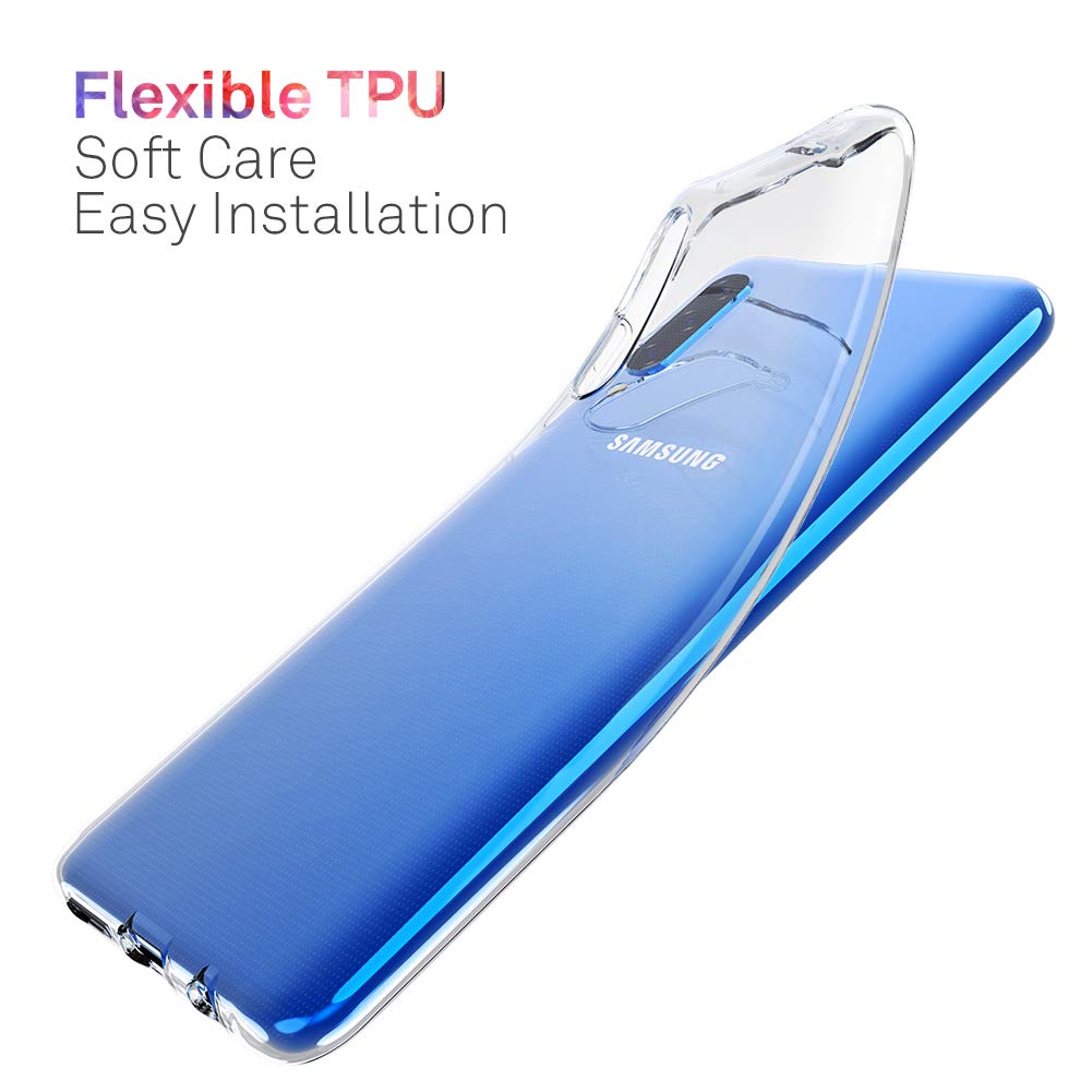 ORNARTO Durchsichtig Kompatibel mit Samsung A30s Hülle, A30s Transparent TPU Flexible Silikon Handyhülle Schutzhülle Case für Samsung Galaxy A50/A30s(2019) 6,4”-Klar