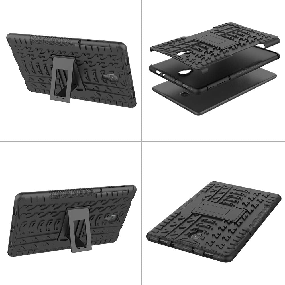 KATUMO Samsung Galaxy Tab A 10.5 (2018) SM-T590N/T595N Schutzhülle Cover, Rugged Heavy Duty Hard Back Case mit Kickstand für Samsung Galaxy Tab A SM-T590N/T595N 10.5 Zoll Tablet, schwarz