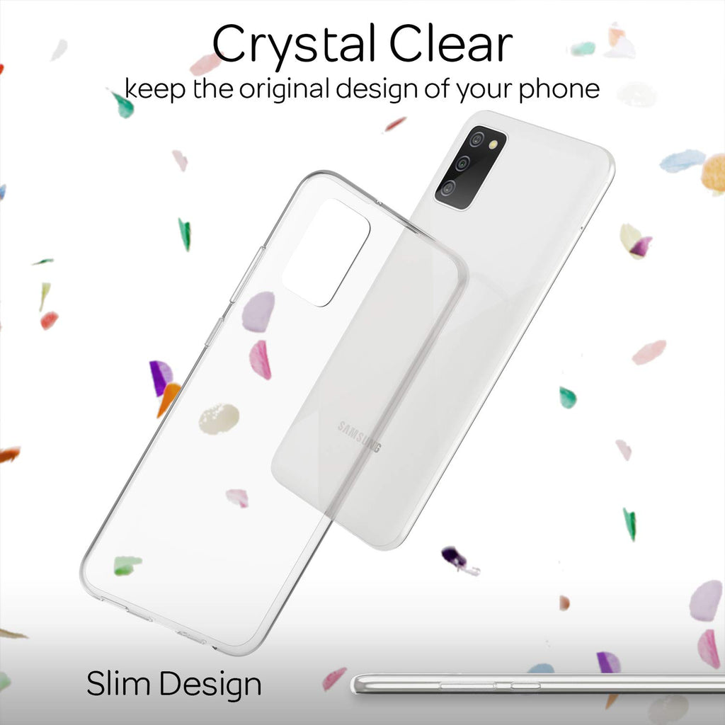 NALIA Klare Handyhülle kompatibel mit Samsung Galaxy A02s Hülle, Transparente Silikon Schutzhülle Clear Case Soft Phone Cover, Dünne Durchsichtige Handy-Tasche Ultra-Slim Bumper Etui Schale Backcover