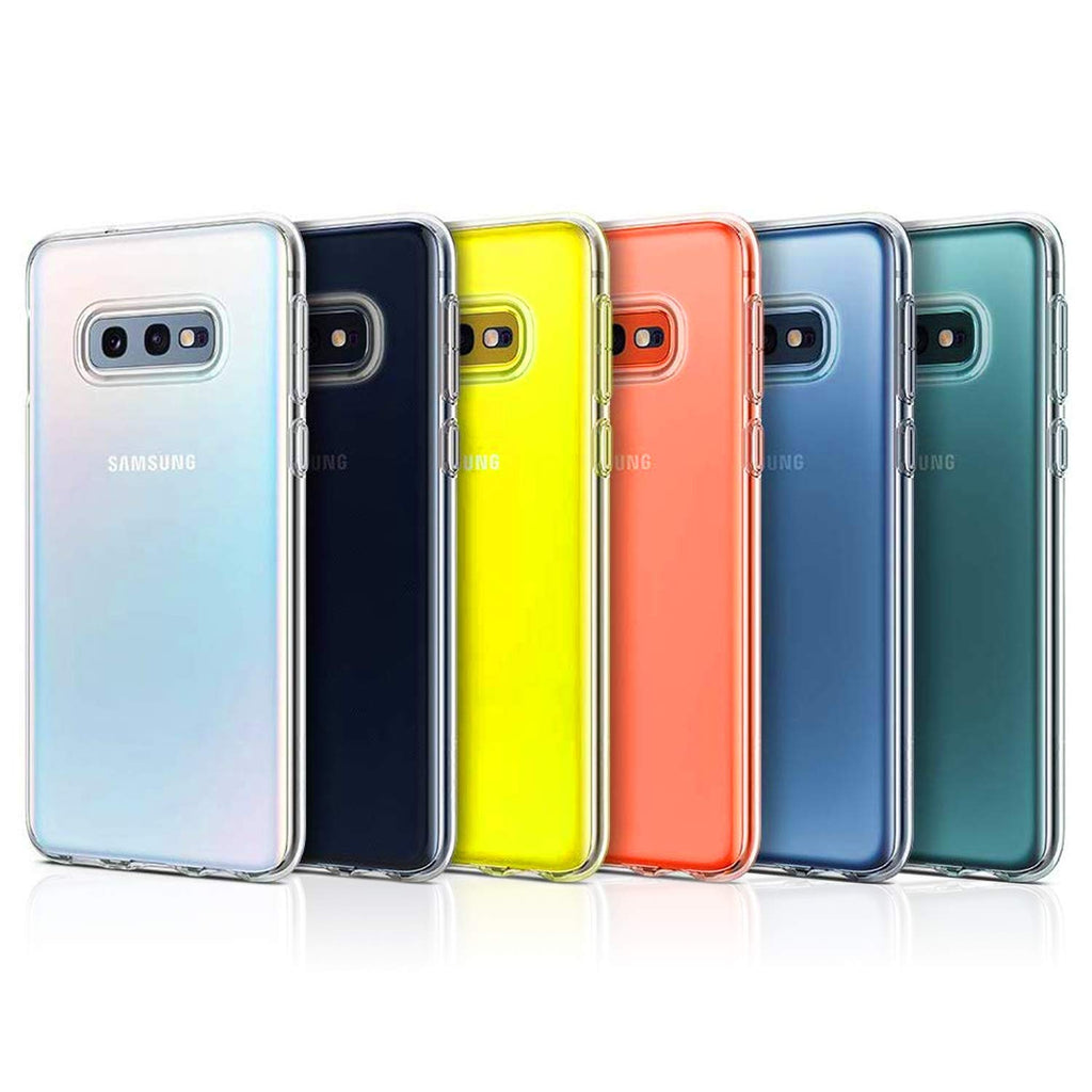 NEW'C Kompatibel mit Samsung Galaxy S10e Hülle, Ultra transparent Silikon Gel TPU Soft Cover Case SchutzKratzfeste mit Schock Absorption und Anti Scratch