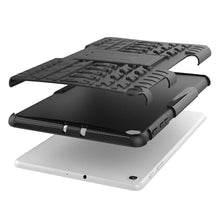 Laden Sie das Bild in den Galerie-Viewer, HoYiXi Samsung Galaxy Tab A 10.1 2019 Tablette Hülle Stoßfeste Doppelte Schutzhülle mit Ständer Anti-Drop Cover Case für Samsung Galaxy Tab A 10.1 T510/T515 2019 - schwarz
