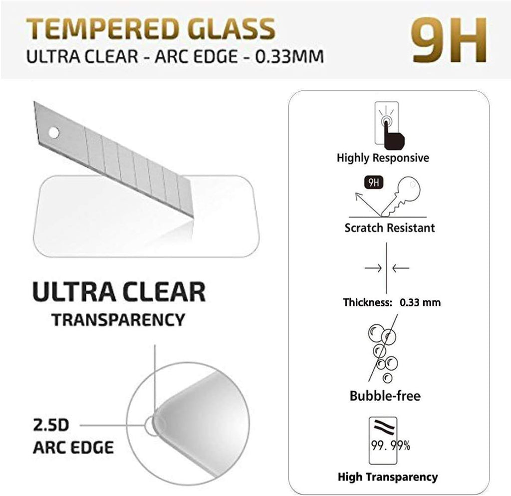 NEW'C Schutzfolie Panzerglas für Samsung Galaxy M21, M31, Frei von Kratzern, 9H Härte, HD Displayschutzfolie, 0.33mm Ultra-klar, Ultrabeständig