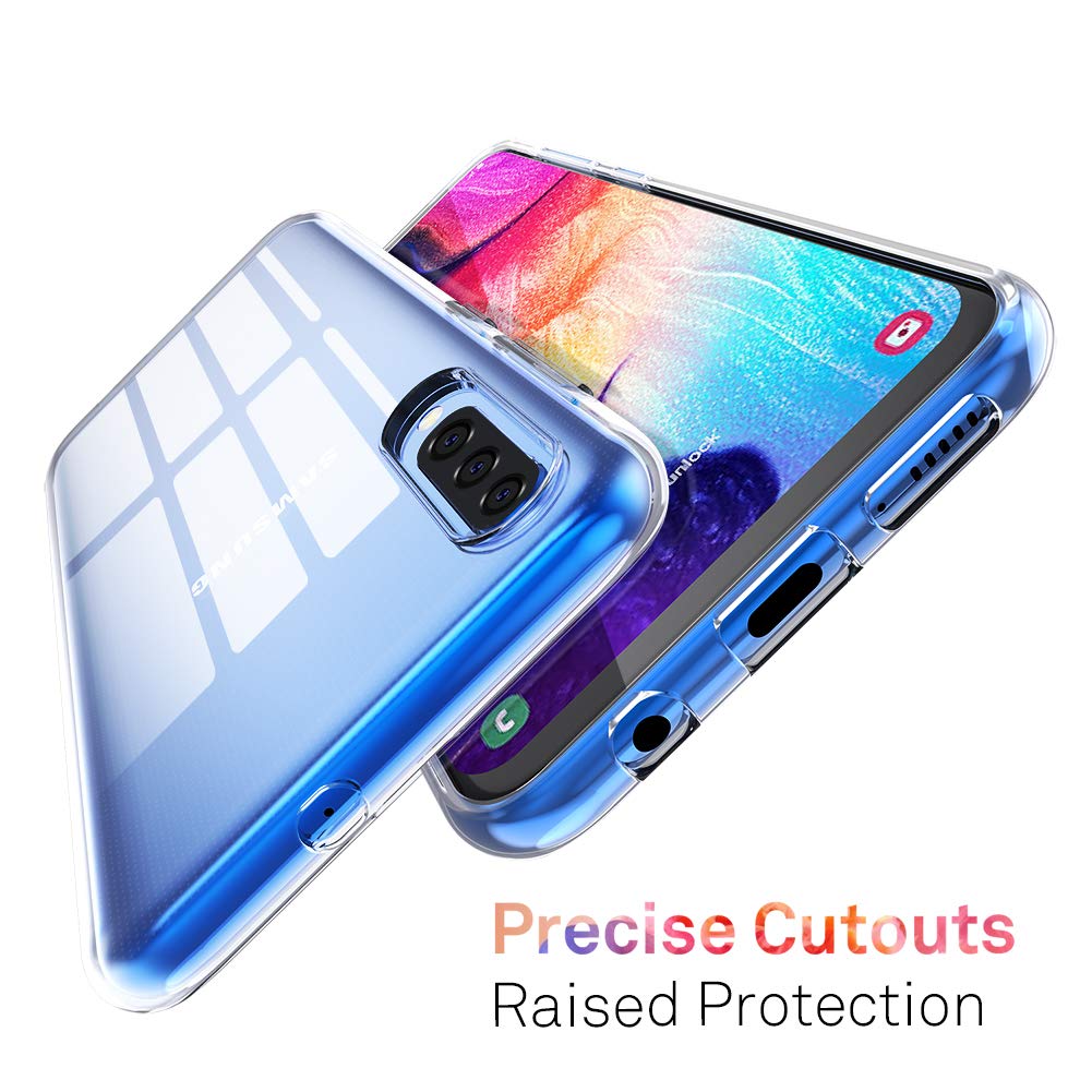 ORNARTO Durchsichtig Kompatibel mit Samsung A30s Hülle, A30s Transparent TPU Flexible Silikon Handyhülle Schutzhülle Case für Samsung Galaxy A50/A30s(2019) 6,4”-Klar