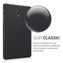 Laden Sie das Bild in den Galerie-Viewer, kwmobile Hülle kompatibel mit Samsung Galaxy Tab A 10.5 - Silikon Tablet Cover Case Schutzhülle Schwarz matt
