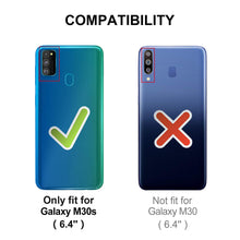 Laden Sie das Bild in den Galerie-Viewer, HOOMIL Handyhülle für Samsung Galaxy M21 Hülle, für Samsung Galaxy M30s Hülle, Premium PU Leder Flip Schutzhülle für Samsung Galaxy M21/M30s Tasche, Schwarz