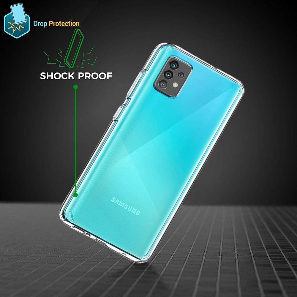 AHABIPERS Hülle für Samsung Galaxy A52 Hülle, Ultra Transparent Silikon Gel TPU Soft Cover Case Schutzhülle Kratzfeste mit Schock Absorption und Anti Scratch für Samsung A52 4G / Galaxy A52 5G
