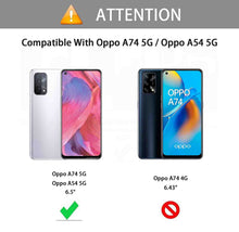 Laden Sie das Bild in den Galerie-Viewer, GOKEN Leder Folio Hülle für Oppo A74 5G / Oppo A54 5G, Lederhülle Brieftasche Mit Kartensteckplätzen, Premium Flip PU/TPU Handyhülle Schutzhülle Case Cover mit Ständer Funktion (Schwarz)