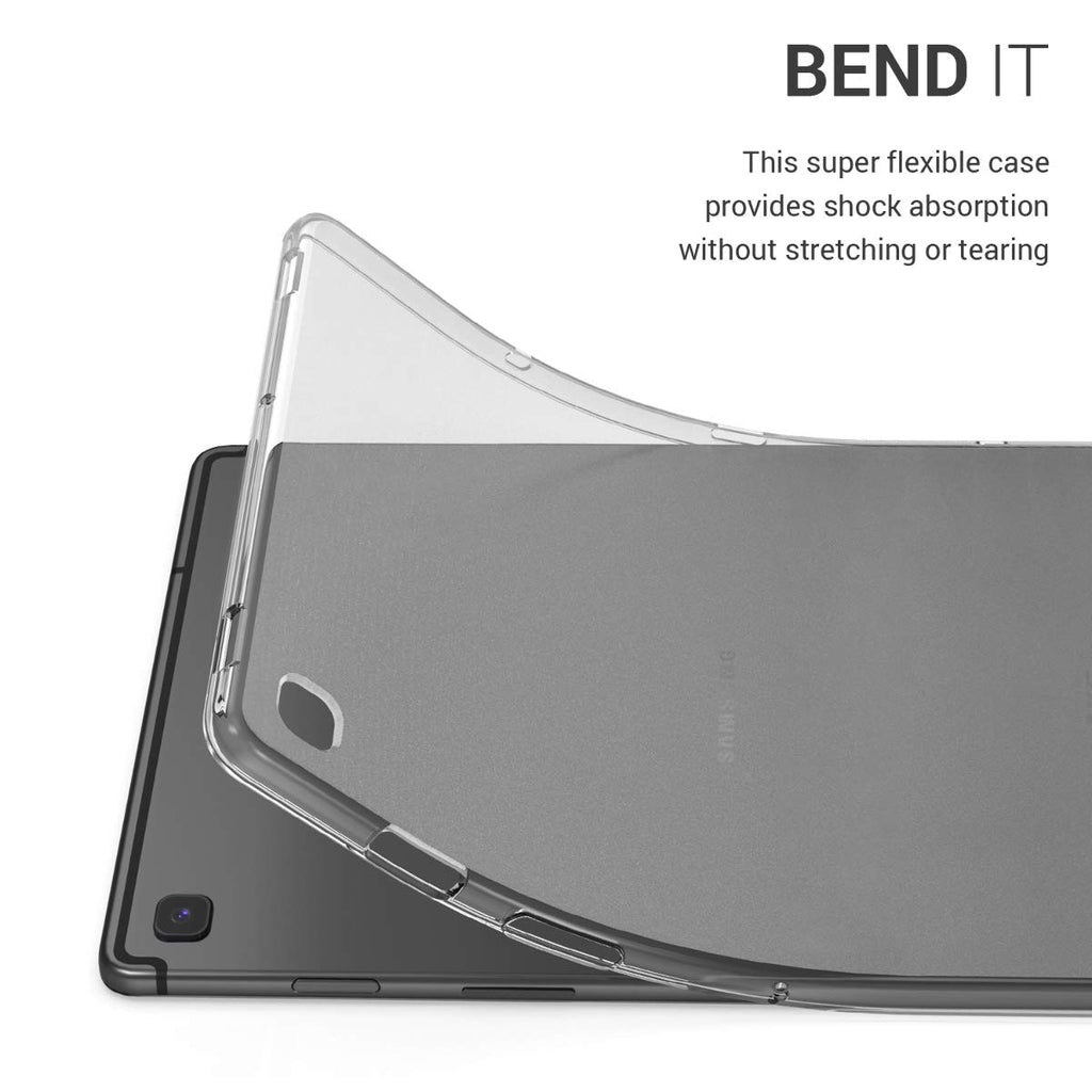 kwmobile Hülle kompatibel mit Samsung Galaxy Tab S5e - Silikon Tablet Cover Case Schutzhülle Matt Transparent