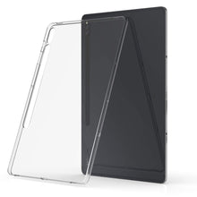 Laden Sie das Bild in den Galerie-Viewer, kwmobile Hülle kompatibel mit Samsung Galaxy Tab S7 Plus - Silikon Tablet Cover Case Schutzhülle Transparent