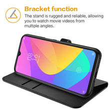 Laden Sie das Bild in den Galerie-Viewer, FMPCUON Handyhülle Kompatibel mit Samsung Galaxy S10 Plus Hülle Leder PU Leder Tasche,Flip Case Lederhülle Handyhülle Etui Handytasche Schutzhülle für Galaxy S10 Plus,Schwarz