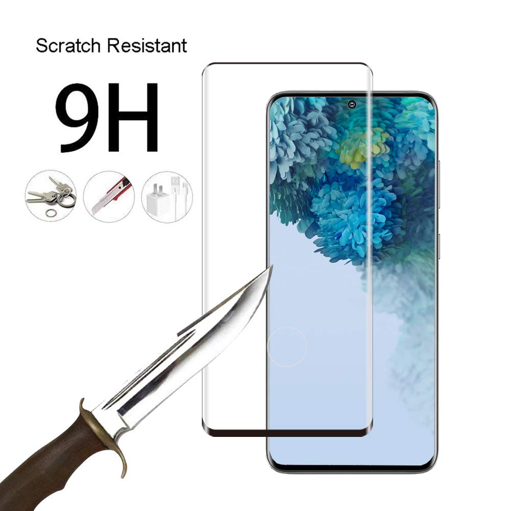 Galaxy S20 Plus Panzerglas Schutzfolie, Fingerabdrucksensor Kompatible - HD Clear - 9H Härte - Blasenfrei - Hohe Qualität Panzerglasfolie für Samsung Galaxy S20 Plus