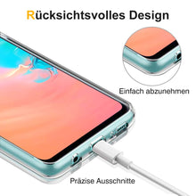 Laden Sie das Bild in den Galerie-Viewer, wsky Crystal Clear Hülle Kompatibel mit Samsung Galaxy A51, HD Transparent Anti-Gelb & Soft Silikon Hybrid Handyhülle, Kratzfest Durchsichtige Schutzhülle für Samsung A51
