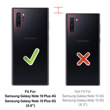 Laden Sie das Bild in den Galerie-Viewer, HOOMIL Handyhülle für Samsung Galaxy Note 10+ Plus Hülle, Premium PU Leder Flip Schutzhülle für Samsung Galaxy Note 10+ Plus Tasche, Schwarz