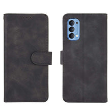 Laden Sie das Bild in den Galerie-Viewer, GOGME Leder Hülle für Oppo Reno 4 5G(Reno4 5G) Hülle, Premium PU/TPU Leder Folio Hülle Schutzhülle Handyhülle, Flip Case Klapphülle Lederhülle mit Standfunktion & Kartensteckplätzen, Schwarz