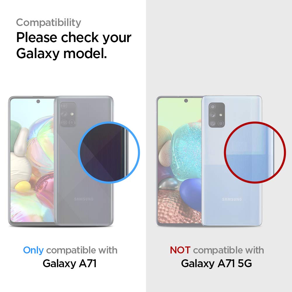 Spigen Liquid Crystal Hülle Kompatibel mit Samsung Galaxy A71 -Crystal Clear