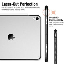 Laden Sie das Bild in den Galerie-Viewer, Dadanism Transparent Hülle Kompatibel mit iPad 10,9" 2020 iPad Air 4. Generation, Schlank Stoßfest Schutzhülle mit Weich Rundum schützend TPU Kante für iPad Air 4 Generation, Schwarz