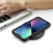 Laden Sie das Bild in den Galerie-Viewer, Lanhiem für iPhone 13 Hülle (6.1"), iPhone 13 Case IP68 Wasserdicht Handy Hülle 360 Grad Schutzhülle, Stoßfest Staubdicht Outdoor Panzerhülle mit Eingebautem Displayschutz, Schwarz