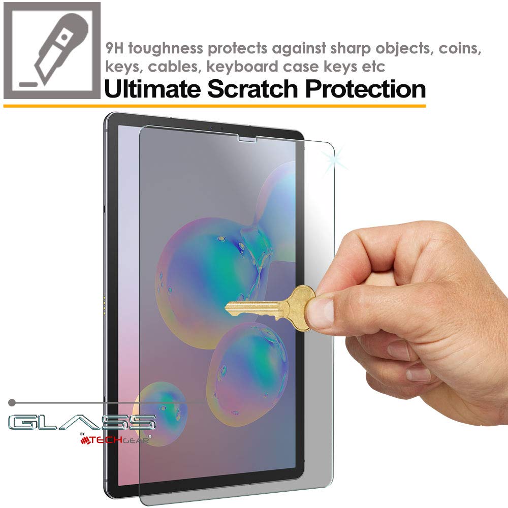 TECHGEAR Antispy Privatsphäre Panzerglas für Galaxy Tab S6 10,5 (SM-T860 /SM-T865 Serie) - Privacy Panzerglas Displayschutzfolie aus gehärtetem Glas Kompatibel mit Samsung Galaxy Tab S6 10.5