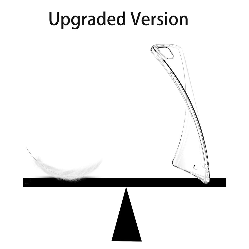 HBorna Transparente Schutzhülle für iPad Pro 12,9 Zoll (32,8 cm), 5. Generation 2021, unterstützt Apple Pencil 2. Generation, schlanke, leichte Silikon-Rückabdeckung für iPad Pro 12,9 / 5. Generation.