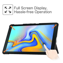 Laden Sie das Bild in den Galerie-Viewer, Fintie Hülle für Samsung Galaxy Tab A 10.5 2018 - Ultra Schlank Superleicht Schutzhülle mit Auto Schlaf/Wach Funktion für Galaxy Tab A 10.5 Zoll SM-T590/T595 Tablet-PC, Schwarz
