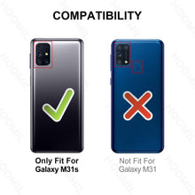 Laden Sie das Bild in den Galerie-Viewer, HOOMIL Handyhülle für Samsung Galaxy M31S Hülle, Premium PU Leder Flip Case Schutzhülle für Samsung Galaxy M31S Tasche (Schwarz)
