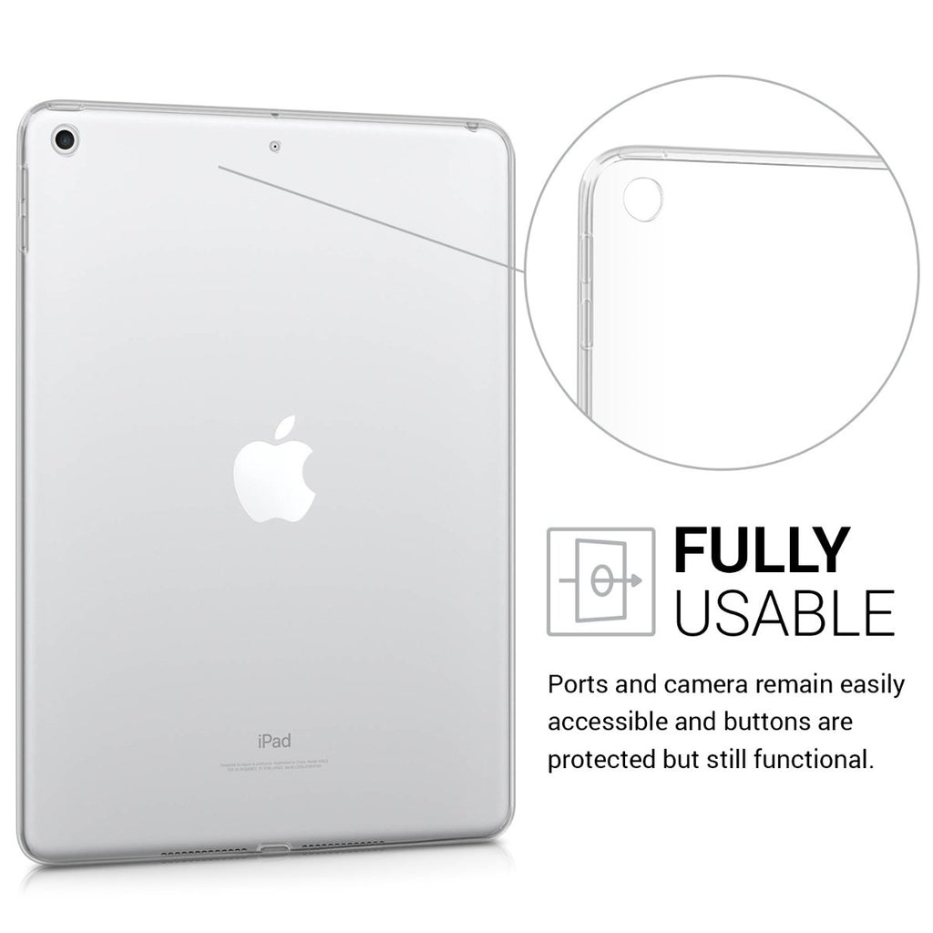 kwmobile Hülle kompatibel mit Apple iPad 9.7 (2017/2018) - Silikon Tablet Cover Case Schutzhülle Transparent
