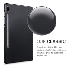 Laden Sie das Bild in den Galerie-Viewer, kwmobile Hülle kompatibel mit Samsung Galaxy Tab S6 - Silikon Tablet Cover Case Schutzhülle Schwarz matt