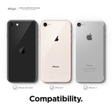 Laden Sie das Bild in den Galerie-Viewer, elago Liquid Silicone Case Kompatibel mit iPhone SE 2020 Hülle & Kompatibel mit iPhone 8 Hülle & Kompatibel mit iPhone 7 Hülle, Rundumschutz Handyhülle, Schutzhülle mit 3-Layer Struktur (Schwarz)