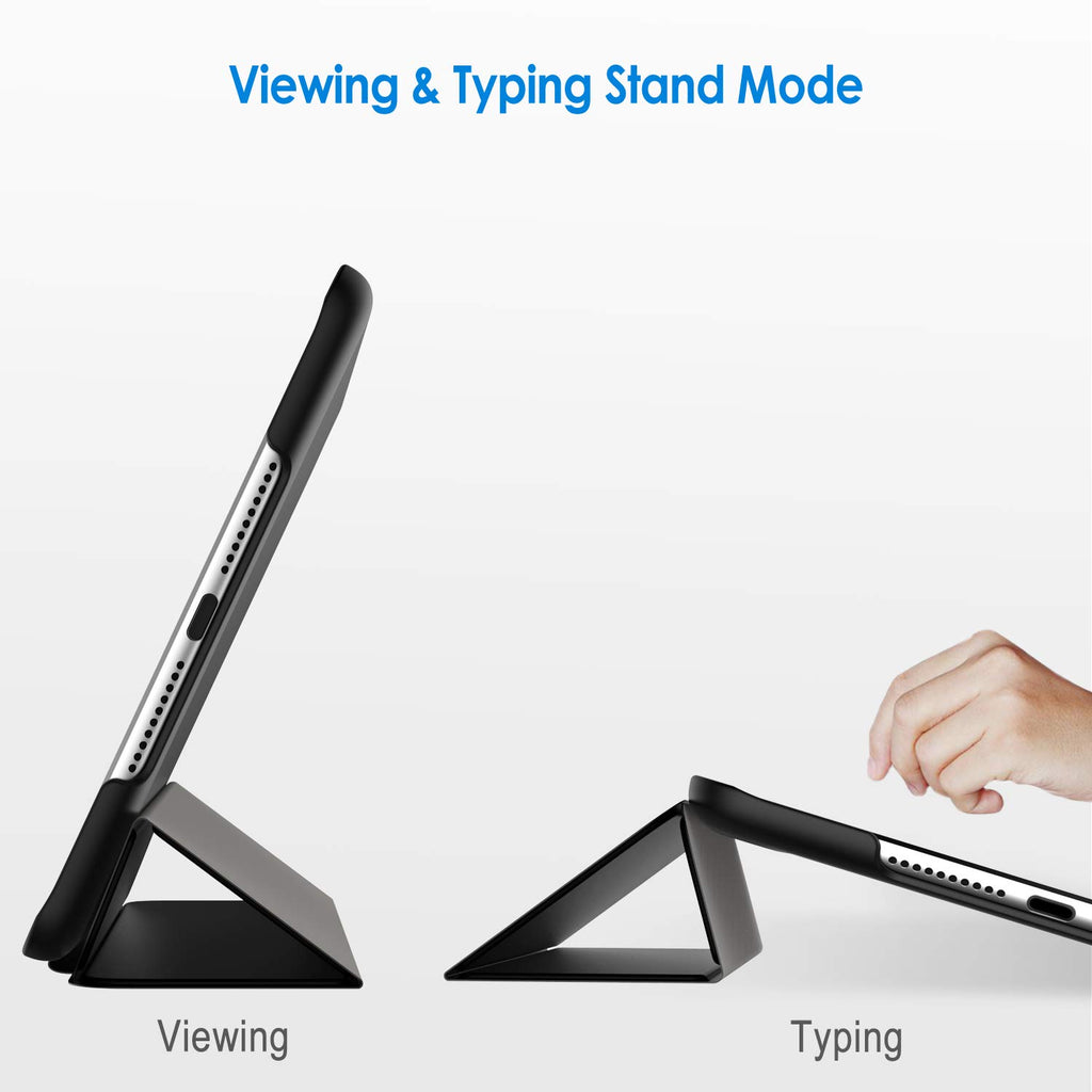 JETech Hülle für iPad Mini 5 (2019 Modell 5. Generation), Intelligent Schutzhülle mit Auto Schlafen/Wachen, Schwarz